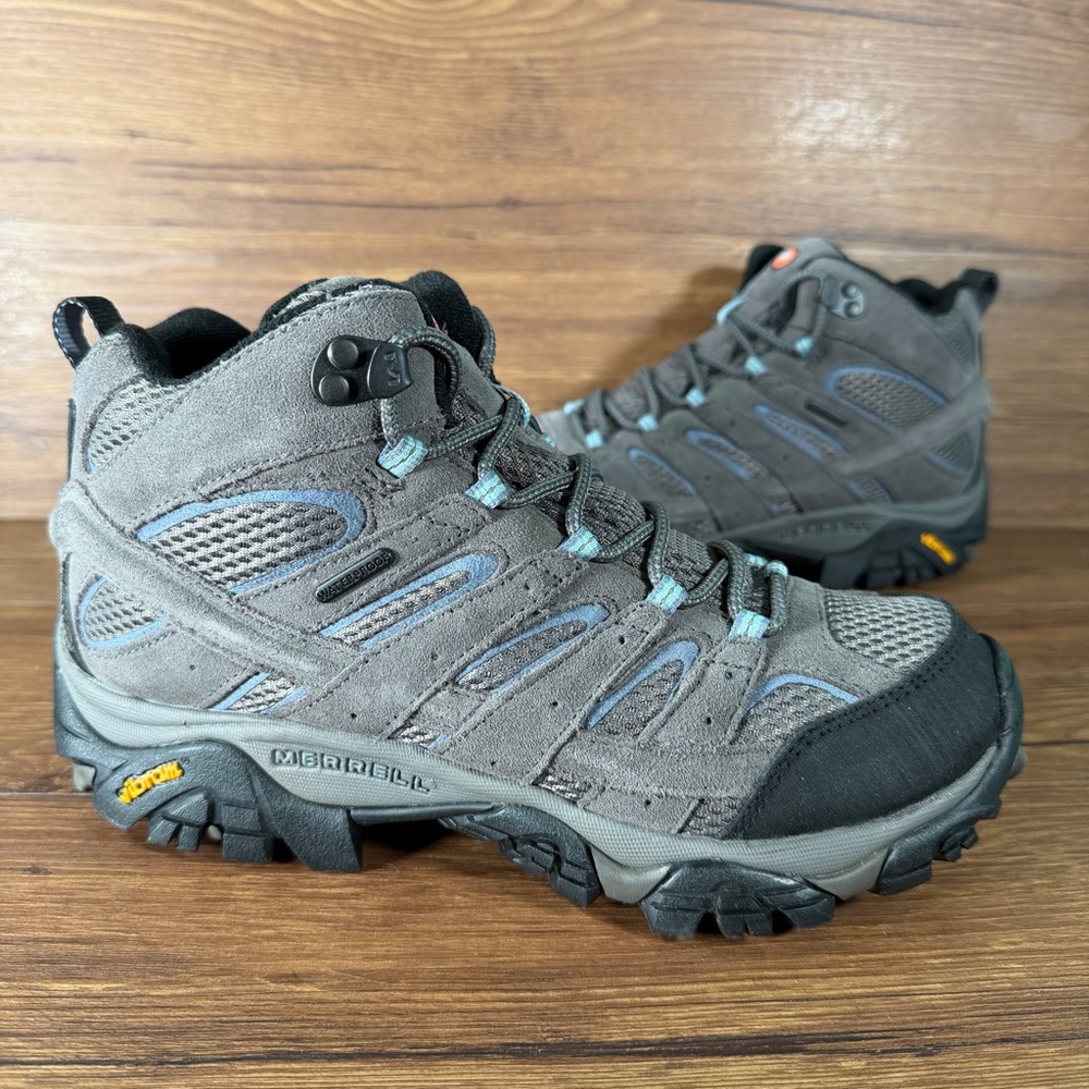 Merrell Moab 2 Mid Hiking Boots Waterproof Women’s Size 9 Lace Up Shoes Vibram - Picture 12 of 12